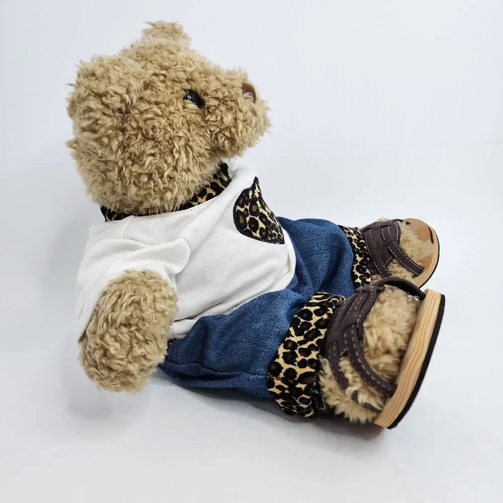 Build A Bear BAB Bear Stuffed Plush w. Outfit Vintage‎ 1997 Teddy Brown